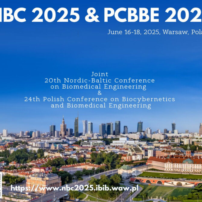 Zapraszamy na 24. Krajową Konferencję BiIB połączoną z Nordic-Baltic Conference on Biomedical Engineering